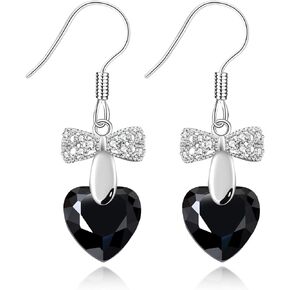 Uloveido Platinum Plated Cushion Cut Square Cubic Zirconia Dangle Drop Earrings Party Jewelry for Women WE030