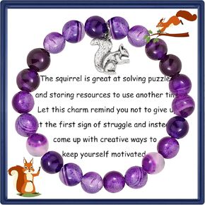 السنجاب عاشق هدية السنجاب روح الحيوان هدية السنجاب سوار السنجاب سحر المجوهرات إلهام هدية لصديق in Kuwait