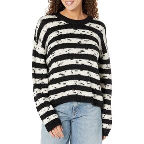 Velvet by Graham & Spencer Women's Luna Chunky Stripe Knit Crewneck Sweater