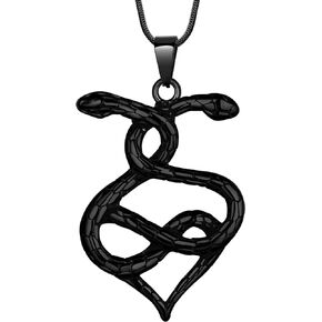 Snake Pendant Necklace Gothic Jewelry - Men's Stainless Steel Animal Serpent Cobra Ouroboros Infinity Heart Shape Pendant Necklace Chain Women Punk Hip-Hop Vintage Jewelry Birthday Gifts