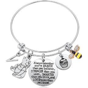 مستوحاة من الهدايا الكلاسيكية أنت شجاعة ذان أنت تؤمن ، نحلة ، هاني ، بو الدب سحر مجوهرات ملهمة للنساء الفتيات, الزنك, بدون أحجار كريمة in Kuwait