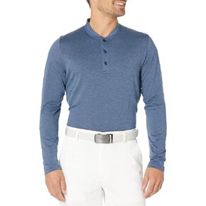 Callaway Men's Long Sleeve Crossover Performance Hybrid Collar Pullover Shirt