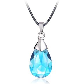 Yui's Heart Pendant Necklace for Asuna Yuuki cosplay - Black/Blue Crystal in Saudi Arabia
