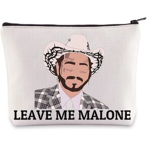 WZMPA Singer Fans Inspired Cosmetic Bag Singer Concert Gift Leave Me Malone Makeup Zipper Pouch Bag Singer Music Merchandise (Leave Me Malone)