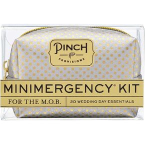 Pinch Provisions Minimergency Kit for M.O.B, Includes 20 Must-Have Emergency Essential Items for The Big Day, Compact, Multi-Functional Zipper Pouch, Perfect Survival Kit for Mother of Bride