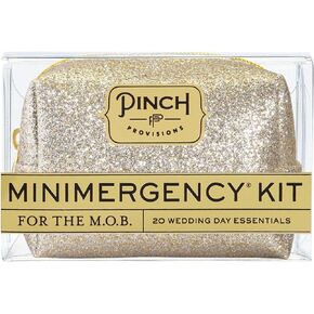 Pinch Provisions Minimergency Kit for M.O.B, Includes 20 Must-Have Emergency Essential Items for The Big Day, Compact, Multi-Functional Zipper Pouch, Perfect Survival Kit for Mother of Bride