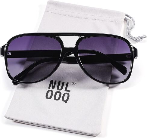 النظارات الشمسية المستقطبة Vintage Retro Aviator للنساء الرجال بإطار كبير 70s نظارات شمسية مربعة حماية UV400 in Kuwait