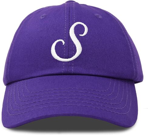 DALIX Initial Hat Letter S Womens Baseball Cap Monogram Cursive Embroider in Saudi Arabia