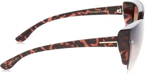 نظارة شمسية نسائية من TAHARI TH784 مستطيلة الشكل مع حماية 100% من الأشعة فوق البنفسجية، 64 ملم in Kuwait