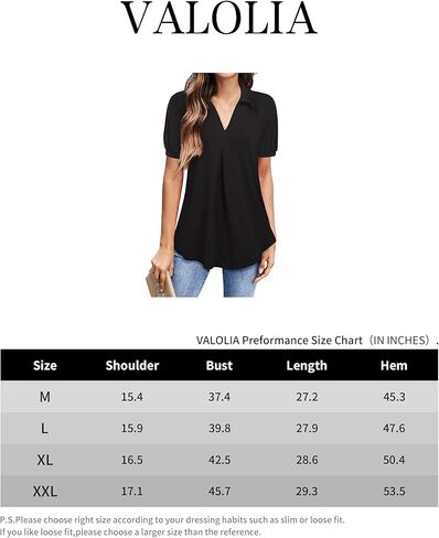 بلوزات كاجوال للسيدات بأكمام قصيرة من VALOLIA، قميص تونيك صيفي بياقة in Kuwait