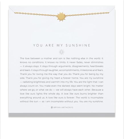 بريان انثونيز قلادة أيقونة يو ار ماي صن شاين من الذهب عيار 14 قيراط in Kuwait