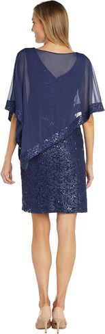R&M Richards Womens Lace Cape Two Piece Dress in Saudi Arabia