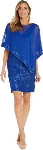 R&M Richards Womens Lace Cape Two Piece Dress in Saudi Arabia