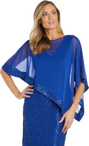 R&M Richards Womens Lace Cape Two Piece Dress in Saudi Arabia