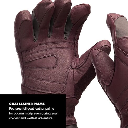 BLACK DIAMOND Equipment Guide Gloves - Women's - Bordeaux - Medium in Saudi Arabia