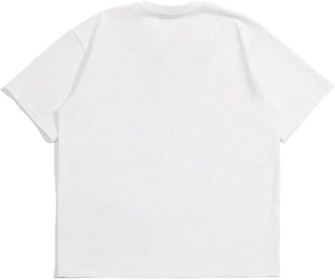 COZYEASE Men's Letter Graphic Tees Short Sleeve Vintage Streetwear T Shirts Casual Summer Tops in Saudi Arabia