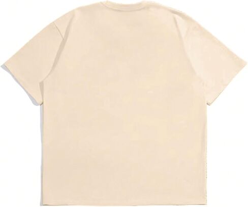 COZYEASE Men's Letter Graphic Tees Short Sleeve Vintage Streetwear T Shirts Casual Summer Tops in Saudi Arabia