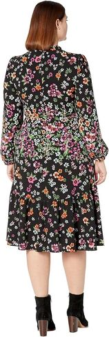 Maggy London Women's Long Sleeve Ruffle Mock Neck Dress in Saudi Arabia