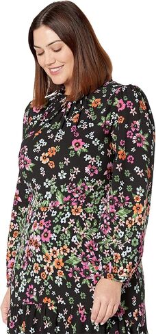 Maggy London Women's Long Sleeve Ruffle Mock Neck Dress in Saudi Arabia