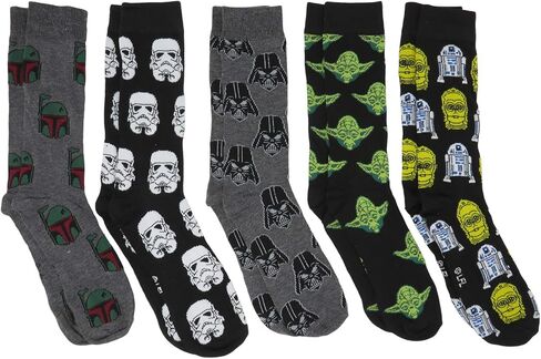 Hyp Scooby Doo Shaggy and The Mystery Machine Men's Crew Socks 5 Pair Pack in Saudi Arabia