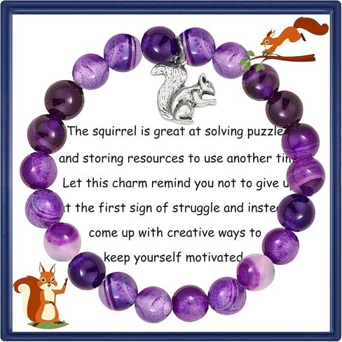 السنجاب عاشق هدية السنجاب روح الحيوان هدية السنجاب سوار السنجاب سحر المجوهرات إلهام هدية لصديق in Kuwait