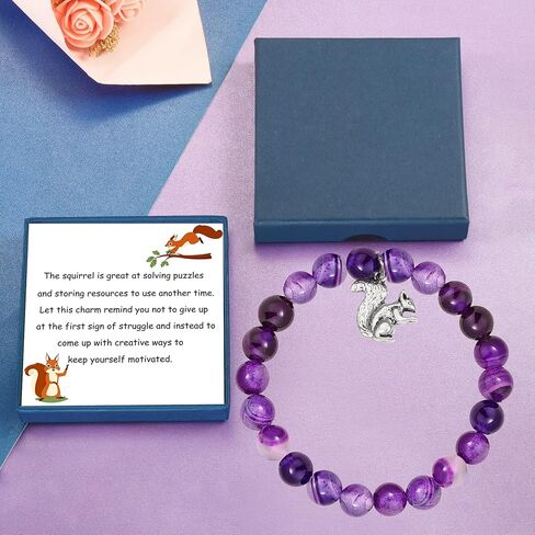 السنجاب عاشق هدية السنجاب روح الحيوان هدية السنجاب سوار السنجاب سحر المجوهرات إلهام هدية لصديق in Kuwait