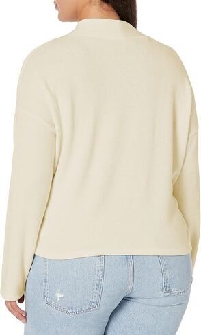 Three Dots womens Rib Wrap Sweater Top Sweater in Kuwait