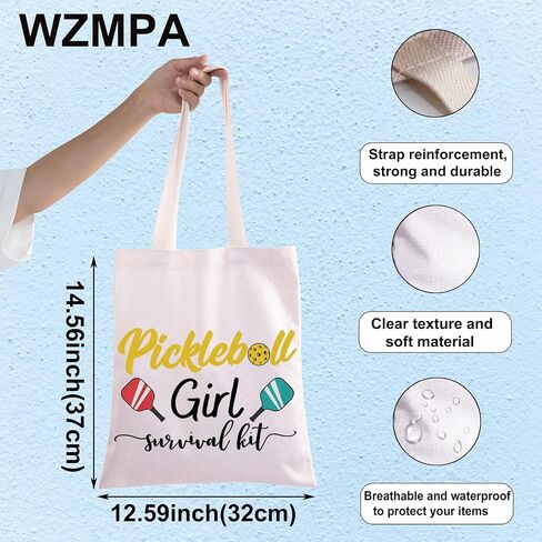 WZMPA Pickleball Girl Cosmetic Makeup Bag Pickleball Player Gift Pickleball Girl Survival Kit Makeup Zipper Pouch Bag Pickleball Training Gift (Pickleball Girl) in Saudi Arabia