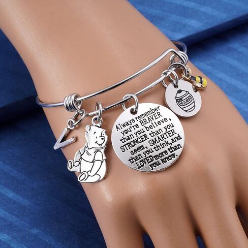 مستوحاة من الهدايا الكلاسيكية أنت شجاعة ذان أنت تؤمن ، نحلة ، هاني ، بو الدب سحر مجوهرات ملهمة للنساء الفتيات, الزنك, بدون أحجار كريمة in Kuwait