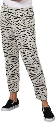 VELVET BY GRAHAM & SPENCER Women's Sang Zebra Fleece Sweatpants, Beach, M in Saudi Arabia