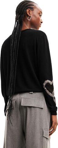 Desigual Women's Woman Flat Knit Thin Gauge Pullover in Saudi Arabia