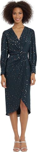 Maggy London Women's Long Sleeve Faux Wrap Dress in Saudi Arabia