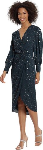 Maggy London Women's Long Sleeve Faux Wrap Dress in Saudi Arabia