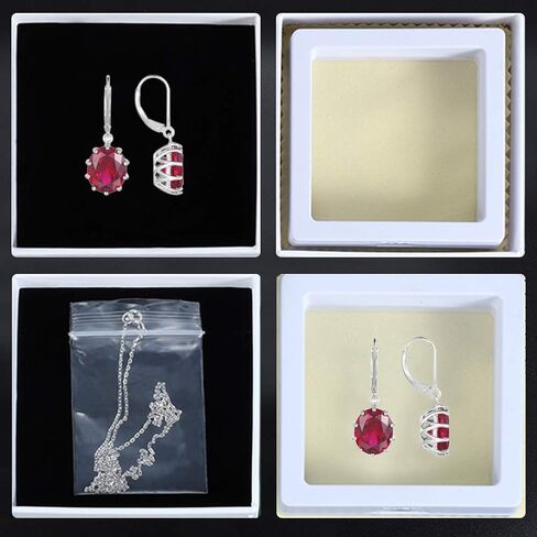 QITIAN المرأة انخفاض الأقراط - 925 الفضة الاسترليني الأقراط الملونة 10 * 12mm شكل بيضاوي الأحجار الكريمة الطبيعية أقراط مجوهرات هدايا للنساء in Kuwait