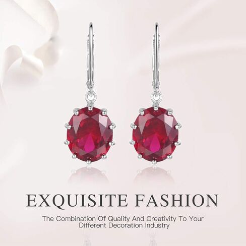 QITIAN المرأة انخفاض الأقراط - 925 الفضة الاسترليني الأقراط الملونة 10 * 12mm شكل بيضاوي الأحجار الكريمة الطبيعية أقراط مجوهرات هدايا للنساء in Kuwait