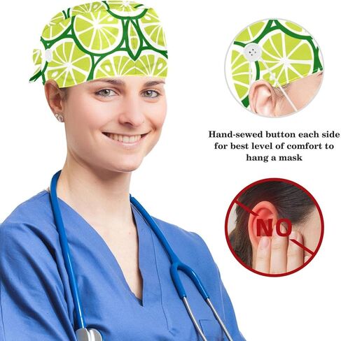 Bouffant Caps with Hair Tie Working Cap with Sweatband Tie Back Hats Scrub Hat Groundhog Day in Saudi Arabia