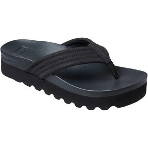 Reef Women's Kaia Rise Flip Flop Sandals in Black Size 11