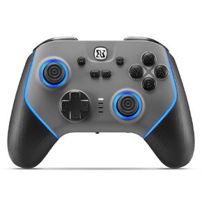 BINBOKPLAY Ultra Pro Controller, Game Controller for PC/Switch/Steam Deck etc.7 Color LED Hall Effect Controller with Microswitch Buttons, PC Controller Wireless Changeable Digital & Analog Trigger