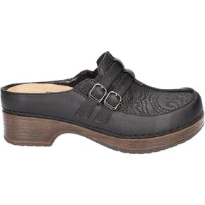 by Easy Street Womens Shirley Mules Flats Casual - Black - Size 7.5 M