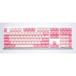 لوحة مفاتيح ميكانيكية Ducky One 3 Gossamer Pink Hotswap Double Shot PBT QUACK (فضي Cherry MX) in Kuwait