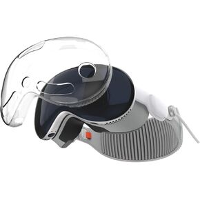 حافظة واقية ناعمة من مادة TPU لشاشة Apple Vision Pro الأمامية، مضادة للخدش ومضادة للصدمات، مضادة لبصمات الأصابع وغير صفراء، لا تحجب عدسة الكاميرا، ملحقات غطاء الحماية in Kuwait