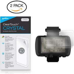 BoxWave Screen Protector Compatible with Garmin Foretrex 701 - ClearTouch Crystal (2-Pack), HD Film Skin - Shields from Scratches for Garmin Foretrex 701, Garmin Foretrex 701, 601