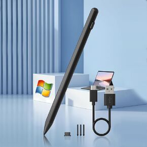 قلم Surface لقلم Microsoft Surface Pro - مع خاصية رفض راحة اليد، قابلة لإعادة الشحن، حساسية الضغط 4096 وجاذبية مغناطيسية، قلم Microsoft لـ Surface Pro X/9/8/7/6/5/4/3، Surface Go/Book/Studio in Kuwait