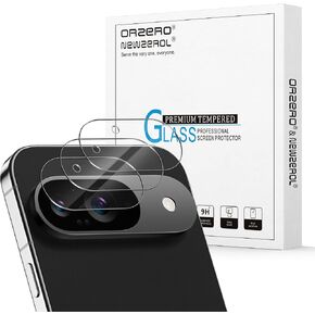 Orzero (3 Pack) Camera Lens Protector Compatible for Google Pixel 9 (6.3 inch) Case Friendly Tempered Glass 9H High Definition Microphone Cutout Anti-Scratch