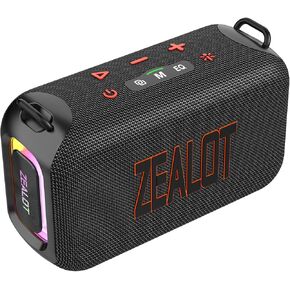 ZEALOT Bluetooth Speaker,50W (60W Peak) Portable Speaker with Loud Audio, Speaker Bluetooth Wireless for Outdoor, IPX6 Waterproof, Dual Pairing, EQ, Bluetooth 5.3, for Home/Outdoor/Beach/Party