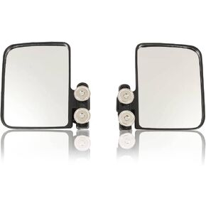 GRAND ORANGE Magnetic Side Mirror Tractor Mirror Left Right 114LB Rated Magnet Rubber Coated Tractor Side Mirrors for compact tractors Full size Tractors riding mowers commercial mower Dozers