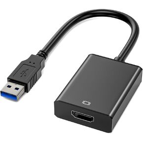 Oiiwak USB to HDMI Adapter, USB2.0/3.0 to HDMI 1080P, for mac/Win in Kuwait