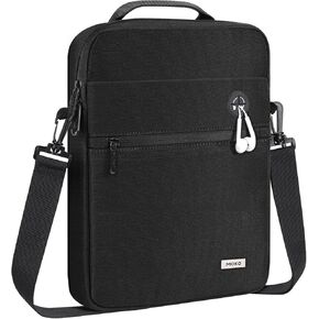 MoKo 9-11 Inch Tablet Bag, 360° Protective Carrying Case Fits iPad Air 5/4th 10.9, iPad Pro 11 inch, iPad 9/8/7th 10.2, iPad 10th Gen 10.9, with Multi-Pockets, Shoulder Strap & Earphone Port, Indigo