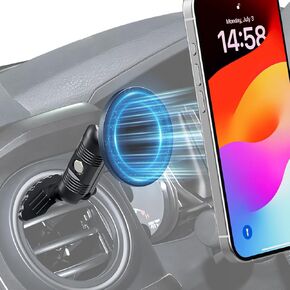 Car Vent Magnetic Phone Holder for Toyota Tacoma 2016 -2023, 3rd Gen Tacoma Cell Phone Cradles with Metal Arm 360° Rotation Adjustable 20x Super Strong Magnet Phone Stand Mount Fit for All Smartphone