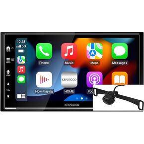 KENWOOD DMX7709S 6.8-Inch Capacitive Touch Screen, Car Stereo, CarPlay and Android Auto, Bluetooth, AM/FM Radio | Plus KENWOOD CMOS-230LP Universal Backup Camera